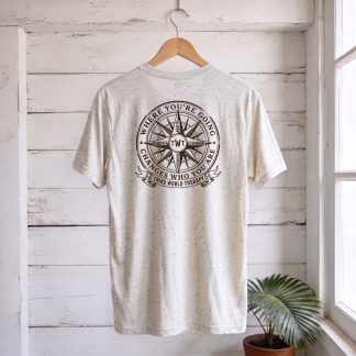 The Compass vintage tropical travel t-shirt by Third World Therapy