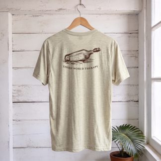 The Message vintage tropical travel t-shirt by Third World Therapy