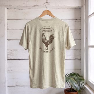 The Rooster vintage tropical travel t-shirt by Third World Therapy