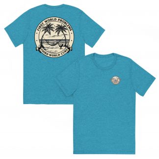 The Cure vintage tropical travel t-shirt by Third World Therapy