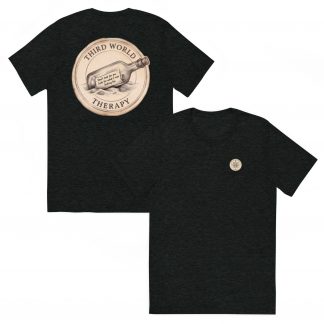 The Message vintage tropical travel t-shirt by Third World Therapy