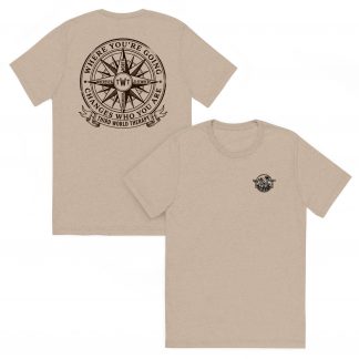 The Compass vintage tropical travel t-shirt by Third World Therapy