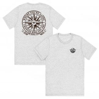 The Compass vintage tropical travel t-shirt by Third World Therapy
