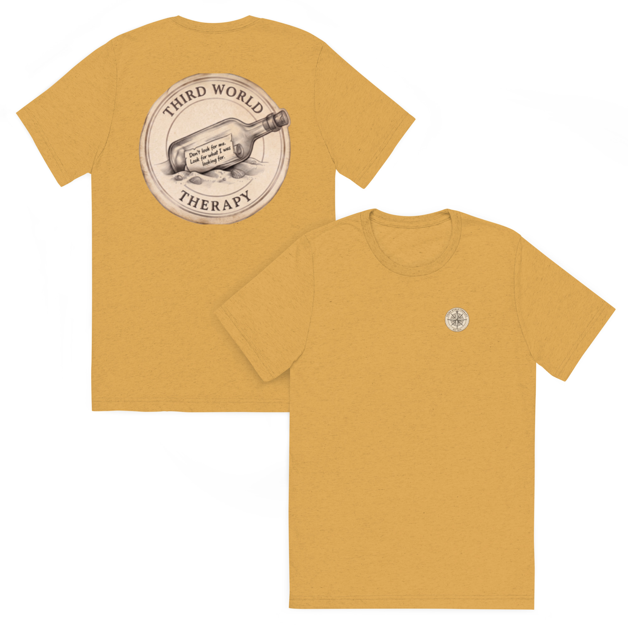 The Message vintage tropical travel t-shirt by Third World Therapy