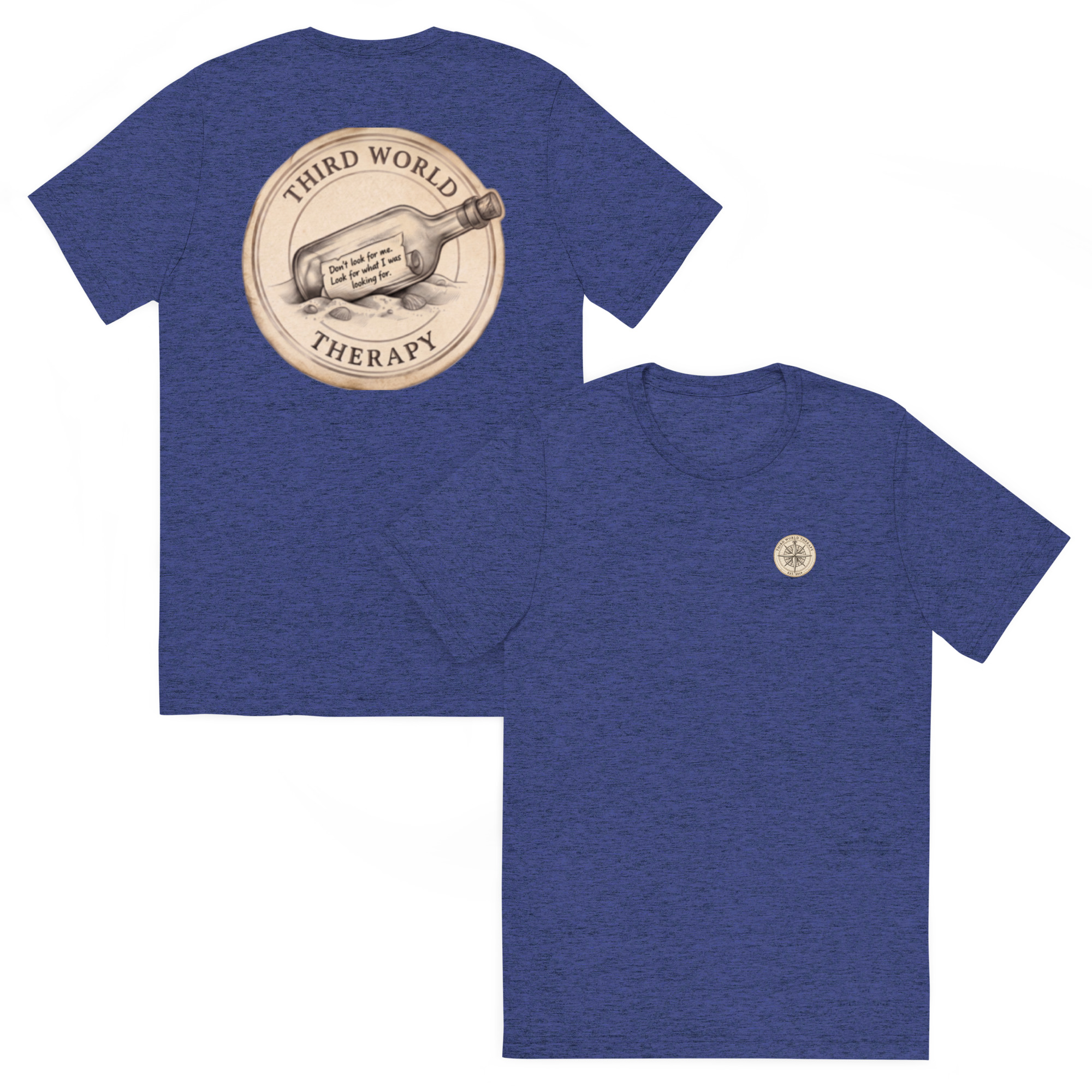 The Message vintage tropical travel t-shirt by Third World Therapy